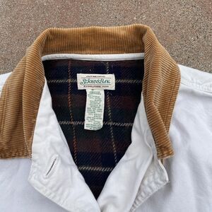 St John's Bay Women's White and Brown Jacket